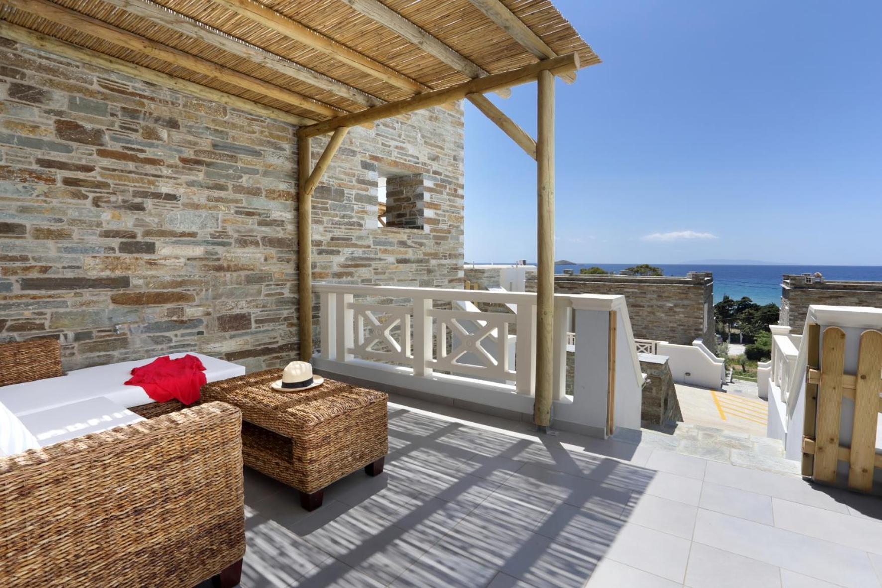 Aithra -Agios Petros Andros Villa Gavrio Rum bild