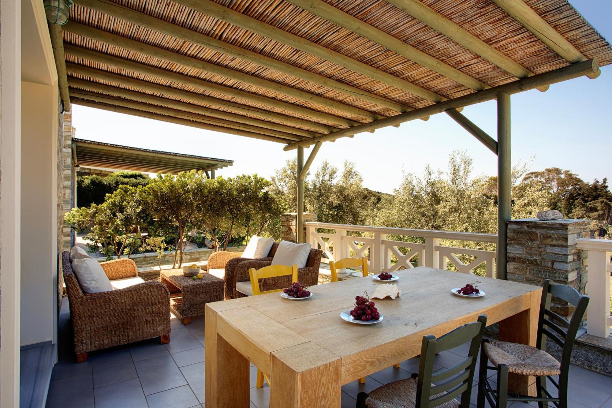 Aithra -Agios Petros Andros Villa Gavrio Exteriör bild